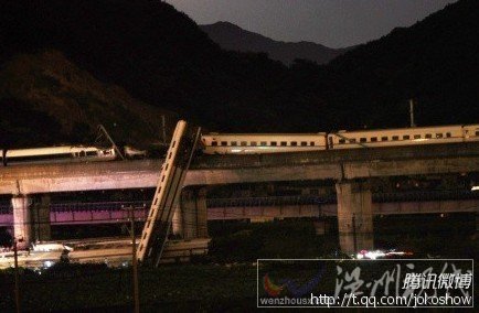 動(dòng)車d3115脫軌 杭州開往福州d3115動(dòng)車溫州境內(nèi)兩節(jié)車廂墜落