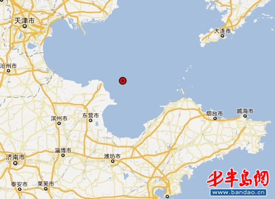 據(jù)山東省地震臺網(wǎng)測定，2012年1月1日19時50分在山東省煙臺市萊州市發(fā)生ML3.2級地震，震中位于：北緯37.11度，東經(jīng)119.99度。