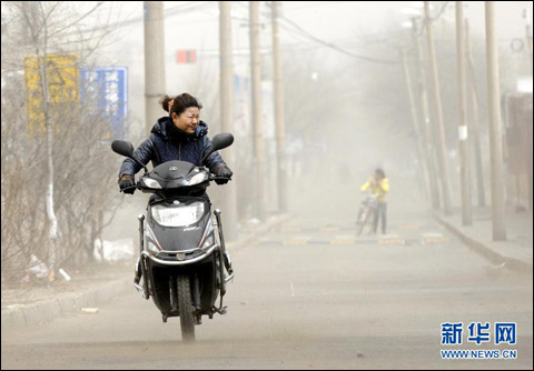 2012年3月22日天氣，寧夏出現(xiàn)立春以后首場(chǎng)大風(fēng)沙塵天氣
