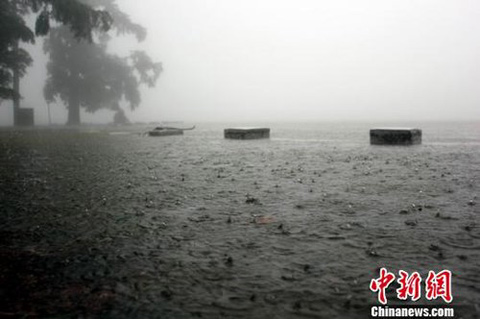 臺風(fēng)海葵影響江西廬山 廬山景區(qū)關(guān)閉