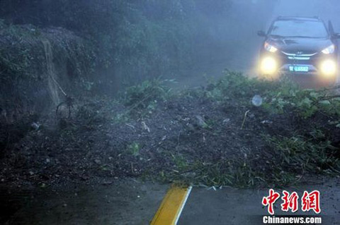臺風(fēng)海葵影響江西廬山 廬山景區(qū)關(guān)閉