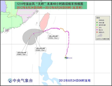 臺(tái)風(fēng)天秤路徑圖