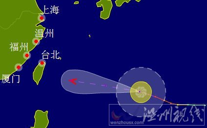 溫州臺風(fēng)蘇力路徑