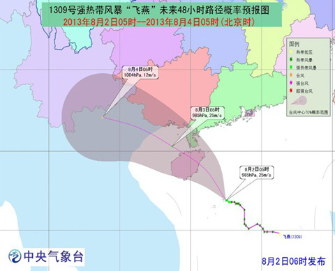 臺風(fēng)飛燕路徑
