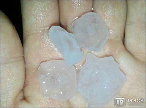 河南遇暴雨冰雹38萬人受災(zāi)1人死亡 冰雹個頭最大如雞蛋