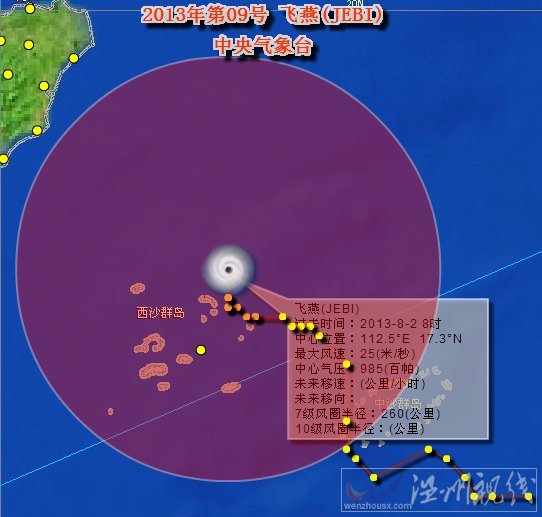 臺風(fēng)飛燕最新路徑