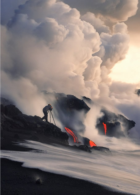 美國攝影師拍攝夏威夷基拉韋亞火山噴發