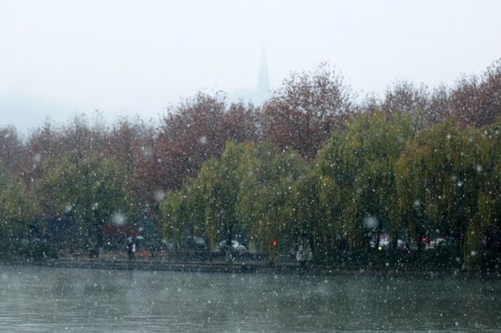 2013年冬天杭州第一場雪