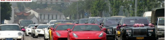 溫州土豪結(jié)婚10輛勞斯萊斯幻影現(xiàn)身 婚車(chē)隊(duì)價(jià)值超1億