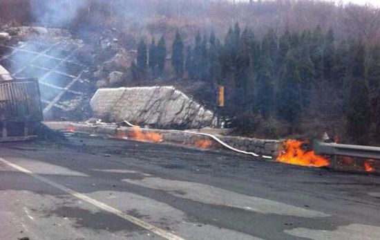 晉濟(jì)高速油罐車爆炸