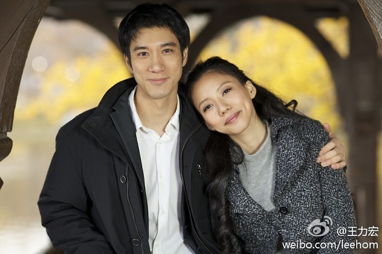 王力宏和老婆李靚蕾結婚當天發(fā)的照片