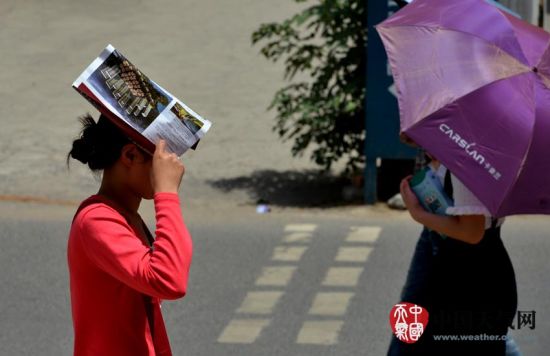 鄭州入夏后迎來高溫日，5月20日最高溫36.5℃。