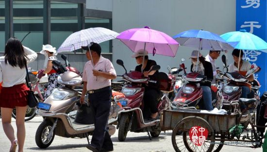 鄭州入夏后迎來高溫日，5月20日最高溫36.5℃。