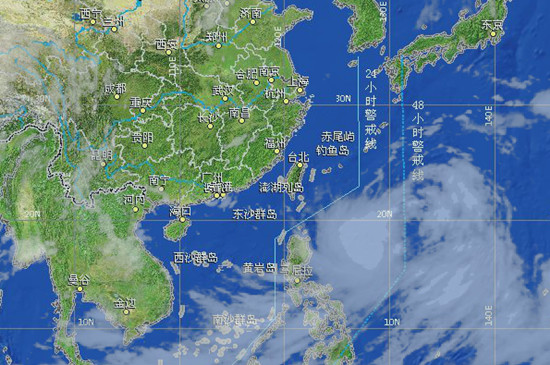 2014年臺(tái)風(fēng)夏浪衛(wèi)星云圖