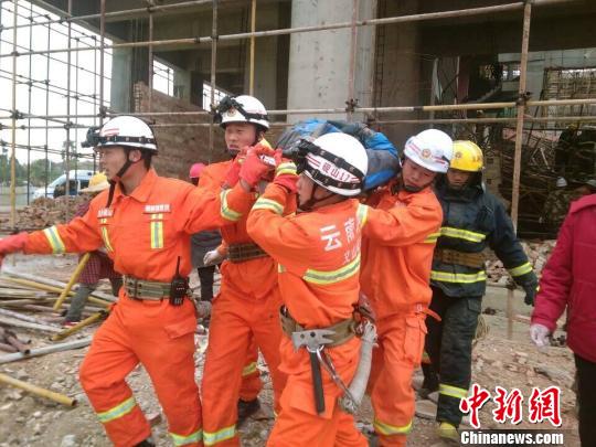 文山職教園區(qū)工地發(fā)生坍塌
