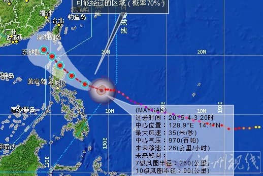 臺(tái)風(fēng)美莎克路徑
