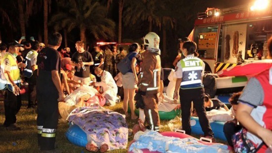 臺(tái)灣新北市水上樂(lè)園粉塵爆炸