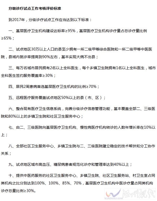 國務(wù)院文件要求醫(yī)療改革標(biāo)準(zhǔn)