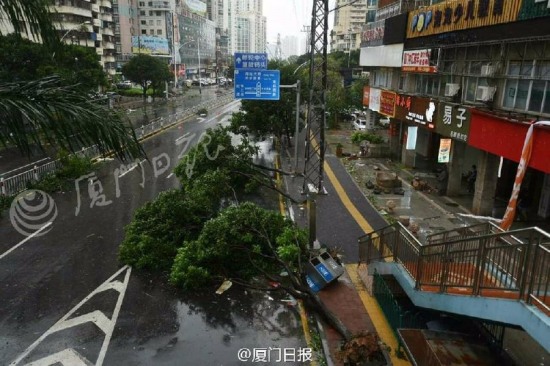 臺風莫蘭蒂襲擊廈門