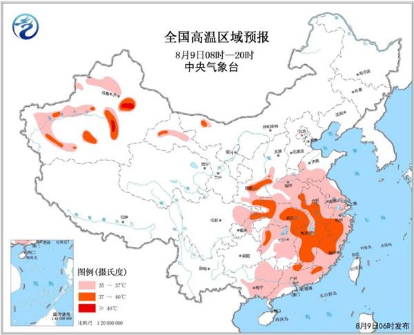 高溫預警圖