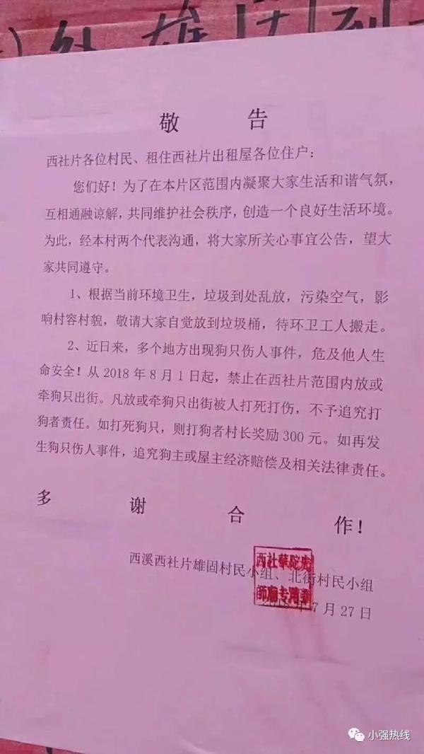 打死1只狗獎300
