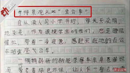 小學生作文神吐槽